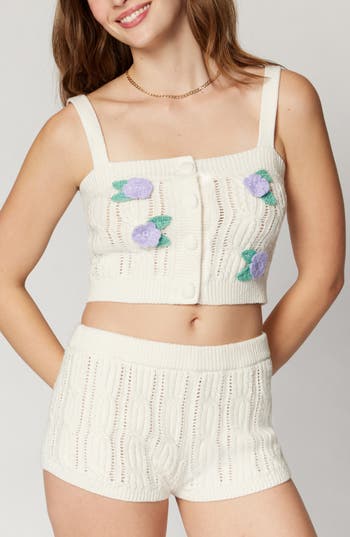 Florence By Mills Knit Tank Sweater In Neutral