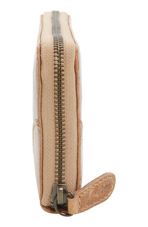 Frye Melissa Leather Wallet In Sand