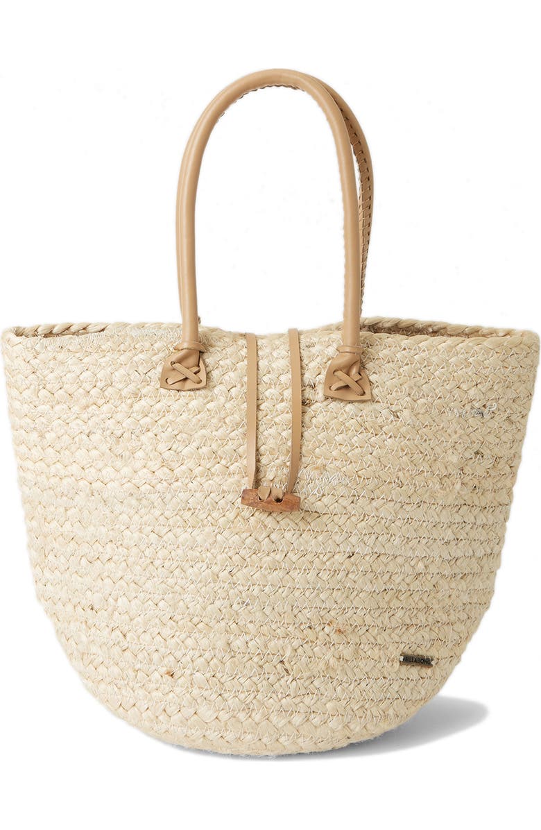 Billabong From Paradise Straw Tote, Main, color, Natural