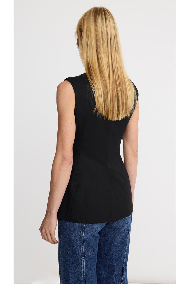 Portrait Neck Vest, Alternate, color, Deep Black