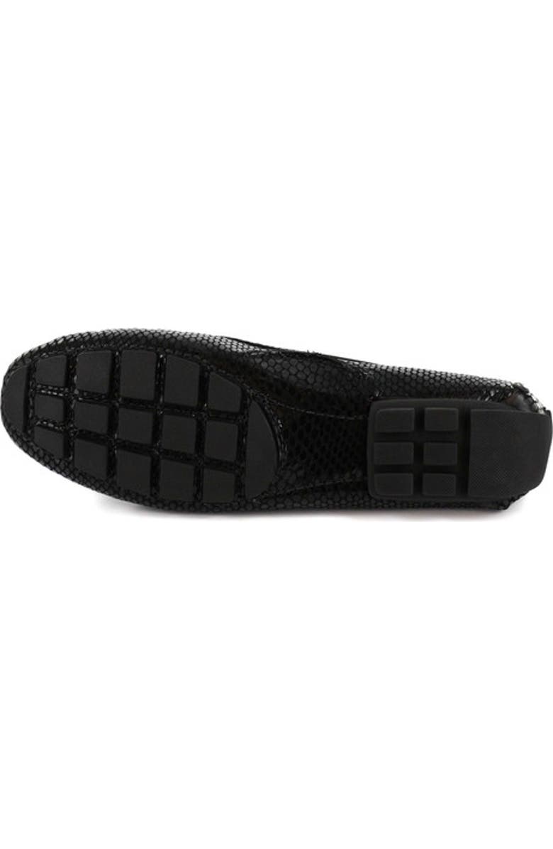 Marc Joseph New York Cypress Hill Leather Tiebow Driver Loafer, Alternate, color, Black Snake