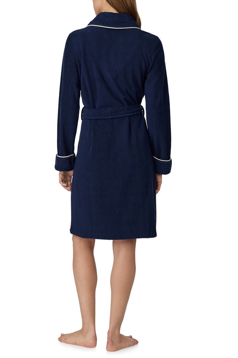 Shawl Collar Short Robe, Alternate, color, NAVY