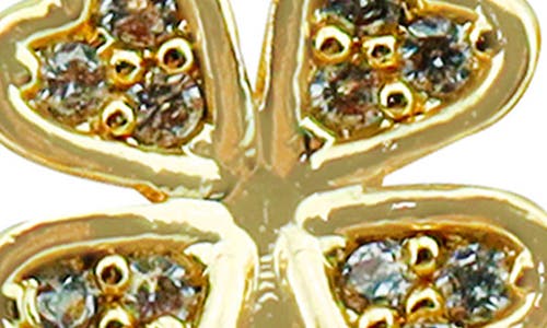Panacea Set Of 3 Ball & Clover Stud Earrings