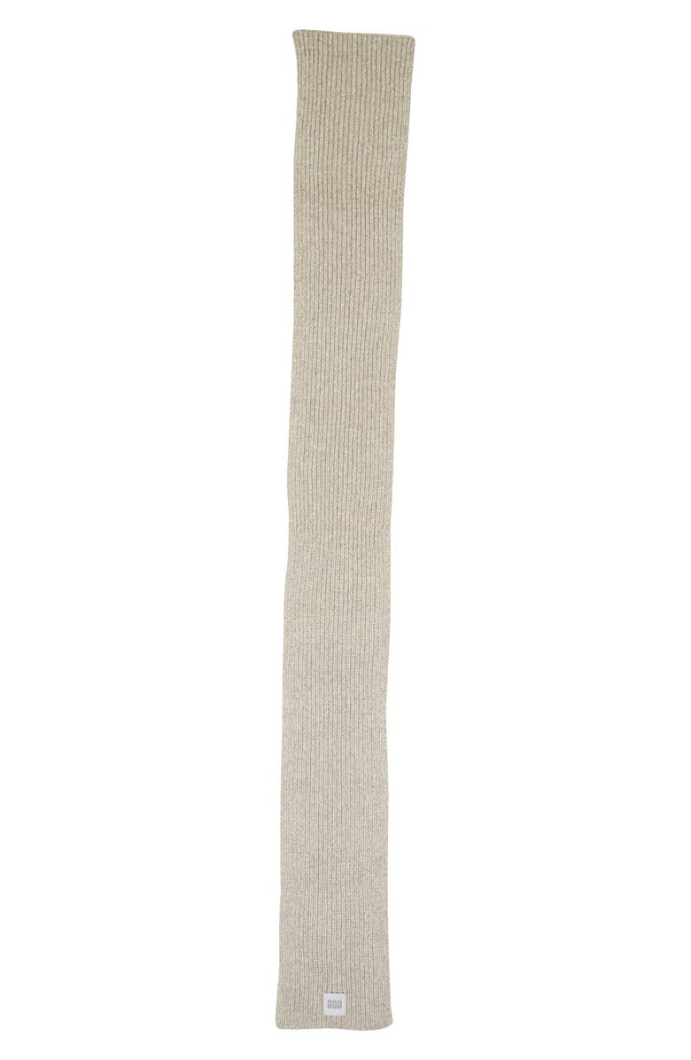 UGG<sup>®</sup> Chunky Rib Scarf, Alternate, color, Light Grey