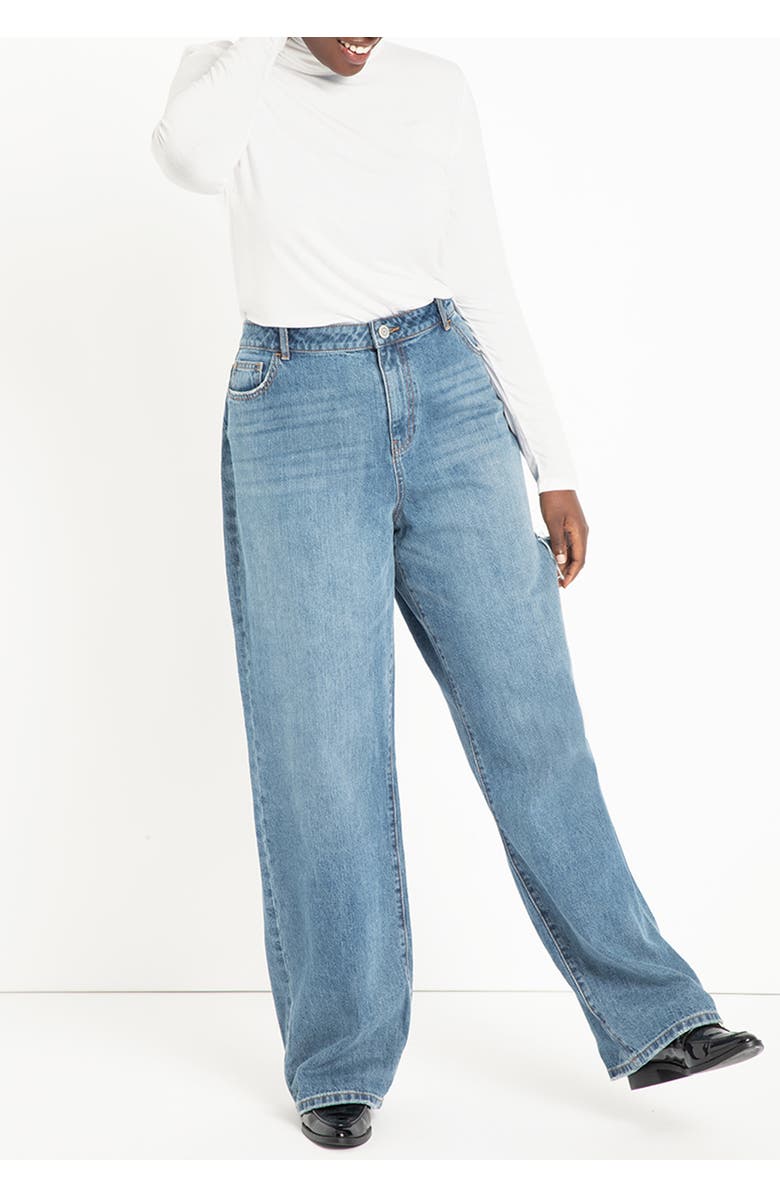 ELOQUII Layering Turtleneck, Alternate, color, Soft White