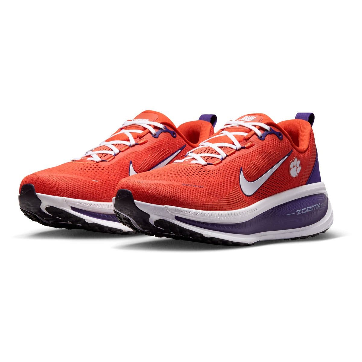 Men's Nike Clemson Tigers Vomero 18 Running Shoes, Main, color, Orange