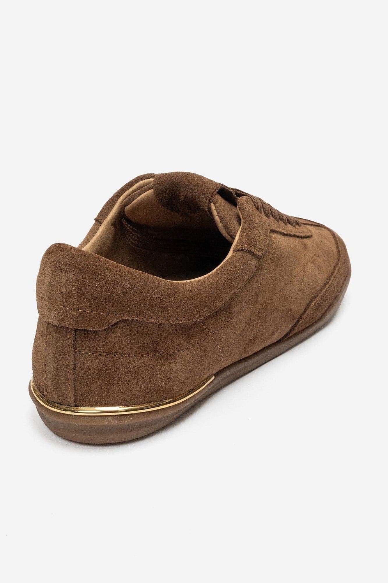 Polette Leather Sneaker, Alternate, color, Cognac Suede