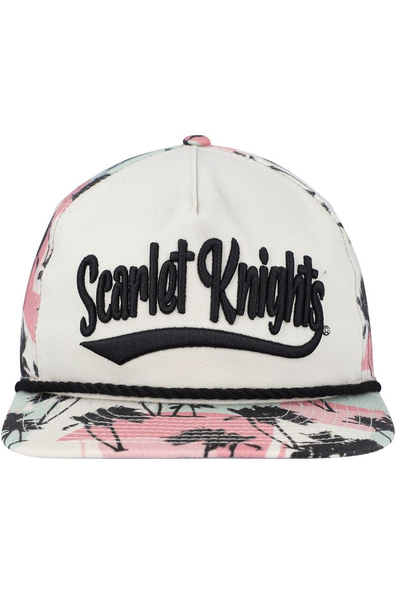 Men's New Era Cream Rutgers Scarlet Knights High Tide Golfer Snapback Hat, Alternate, color, Cream