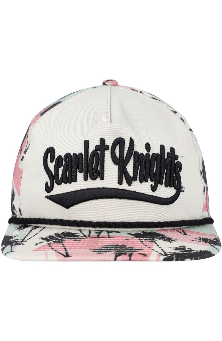 New Era Men's New Era Cream Rutgers Scarlet Knights High Tide Golfer Snapback Hat, Alternate, color, Cream