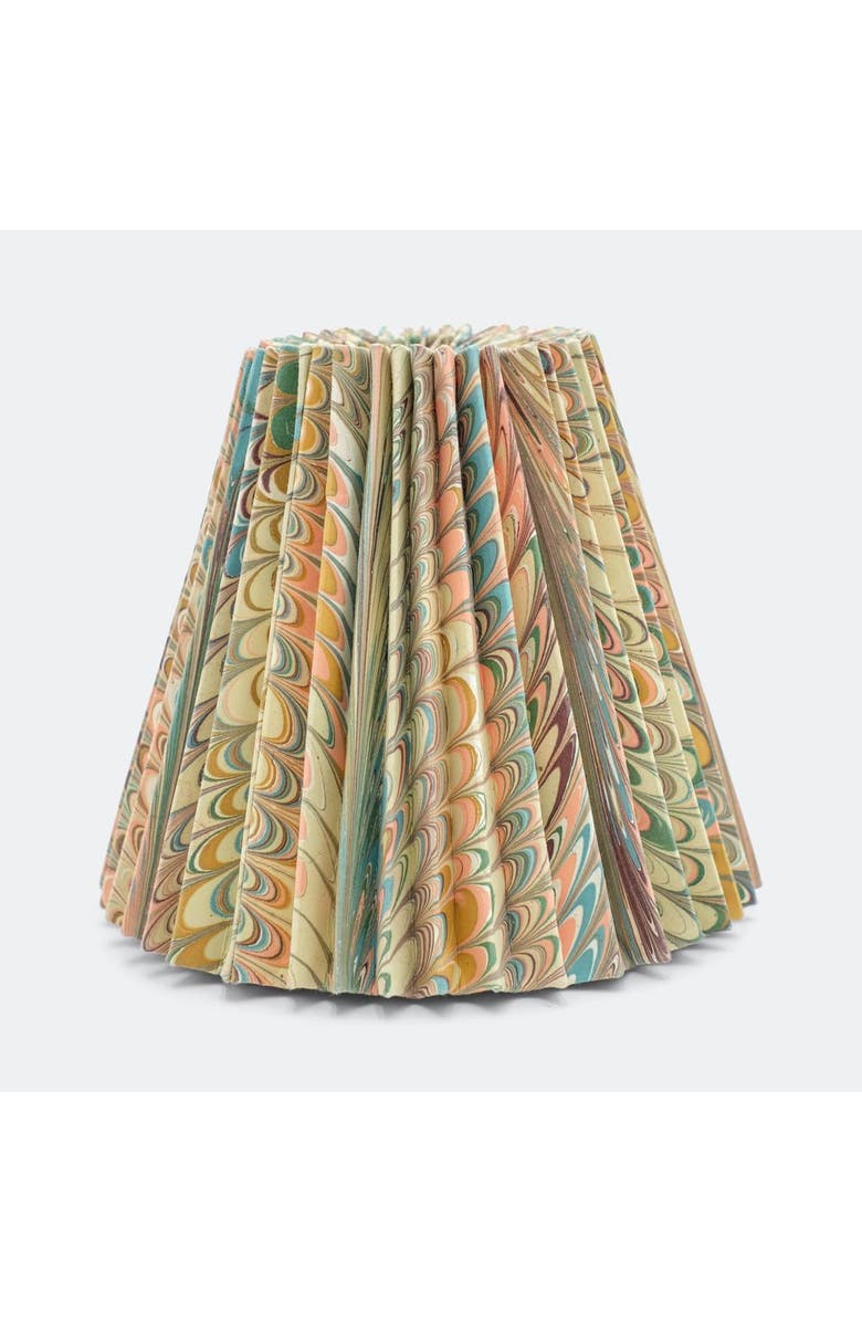 Inner Child 8" Pleated Empire Lampshade, Main, color, Flatiron Feather - 8"