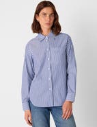 Whistles Relaxed Fit Stripe Shirt