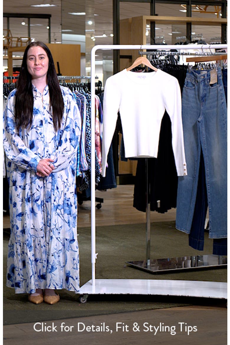 Leg of Mutton Sleeve Rib Sweater video