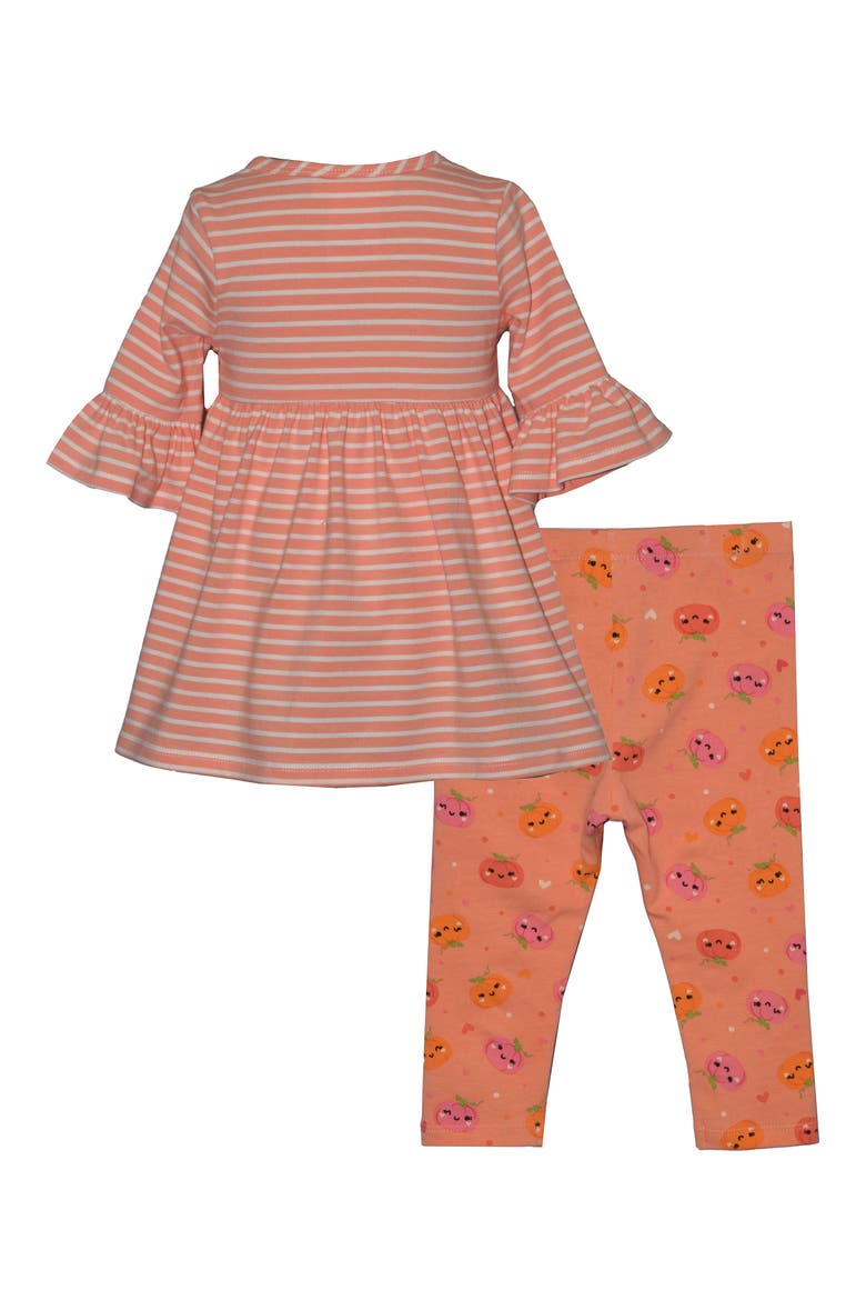 Kids' Happy Pumpkin Top & Leggings Set, Alternate, color, CORAL