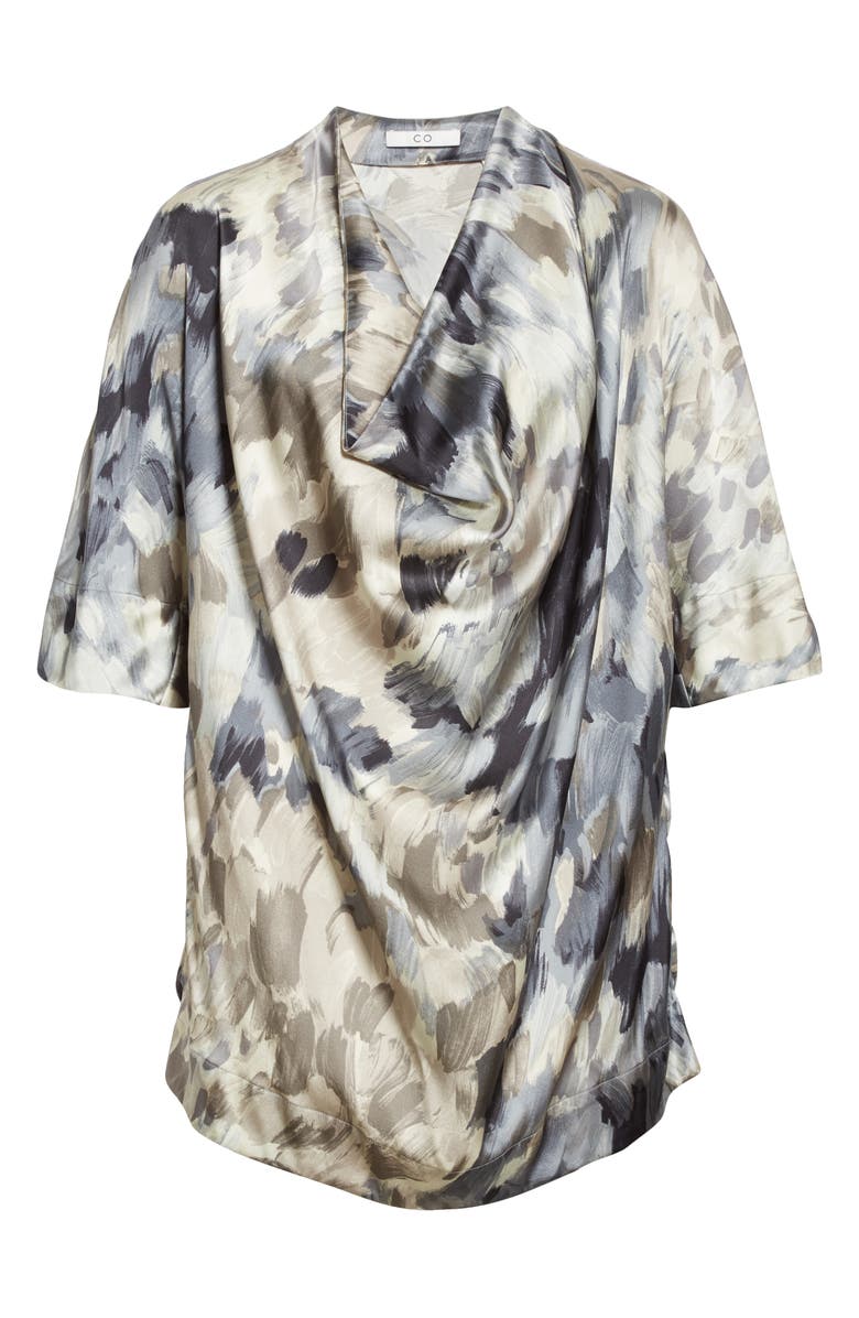 CO wl Neck Silk Blouse, Alternate, color, 