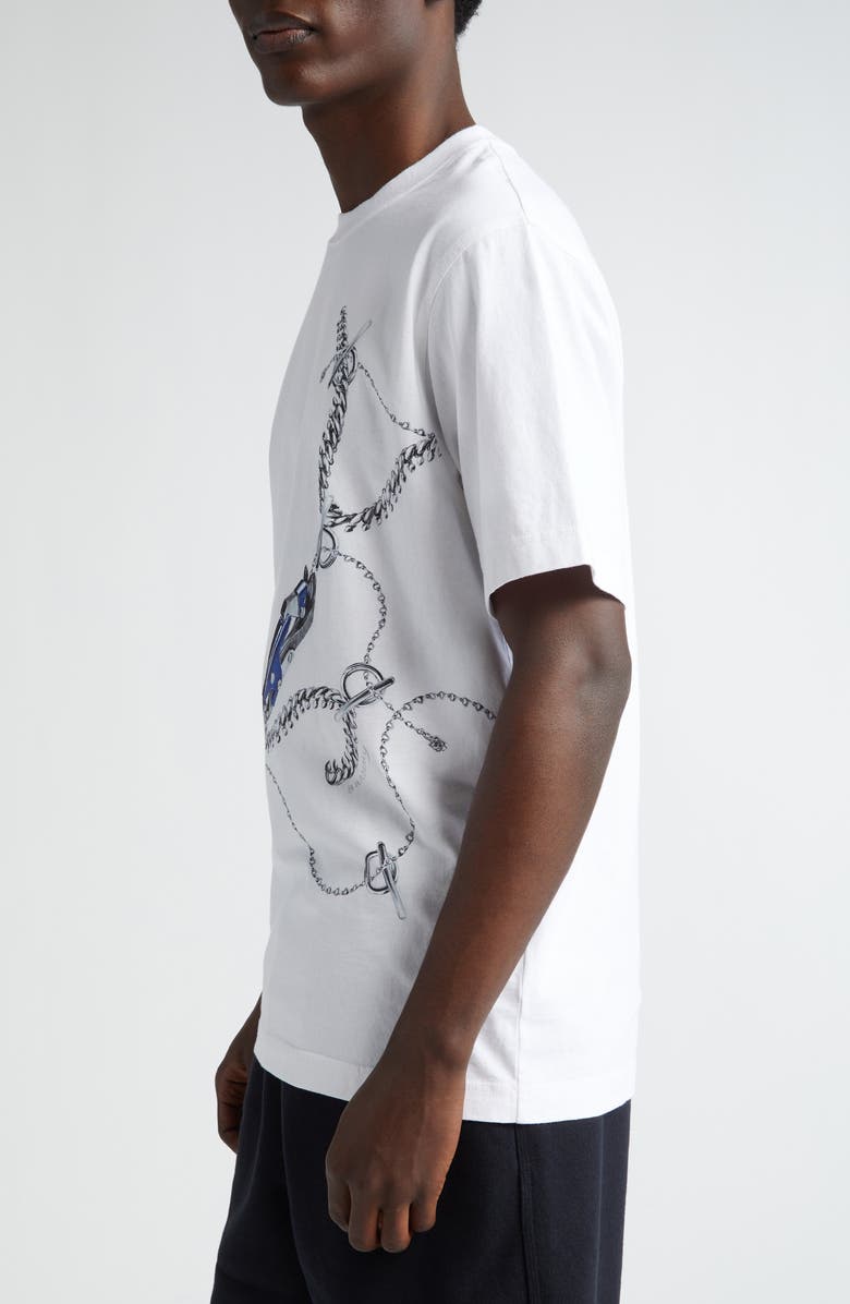 Burberry Knight Hardware Graphic T-Shirt, Alternate, color,