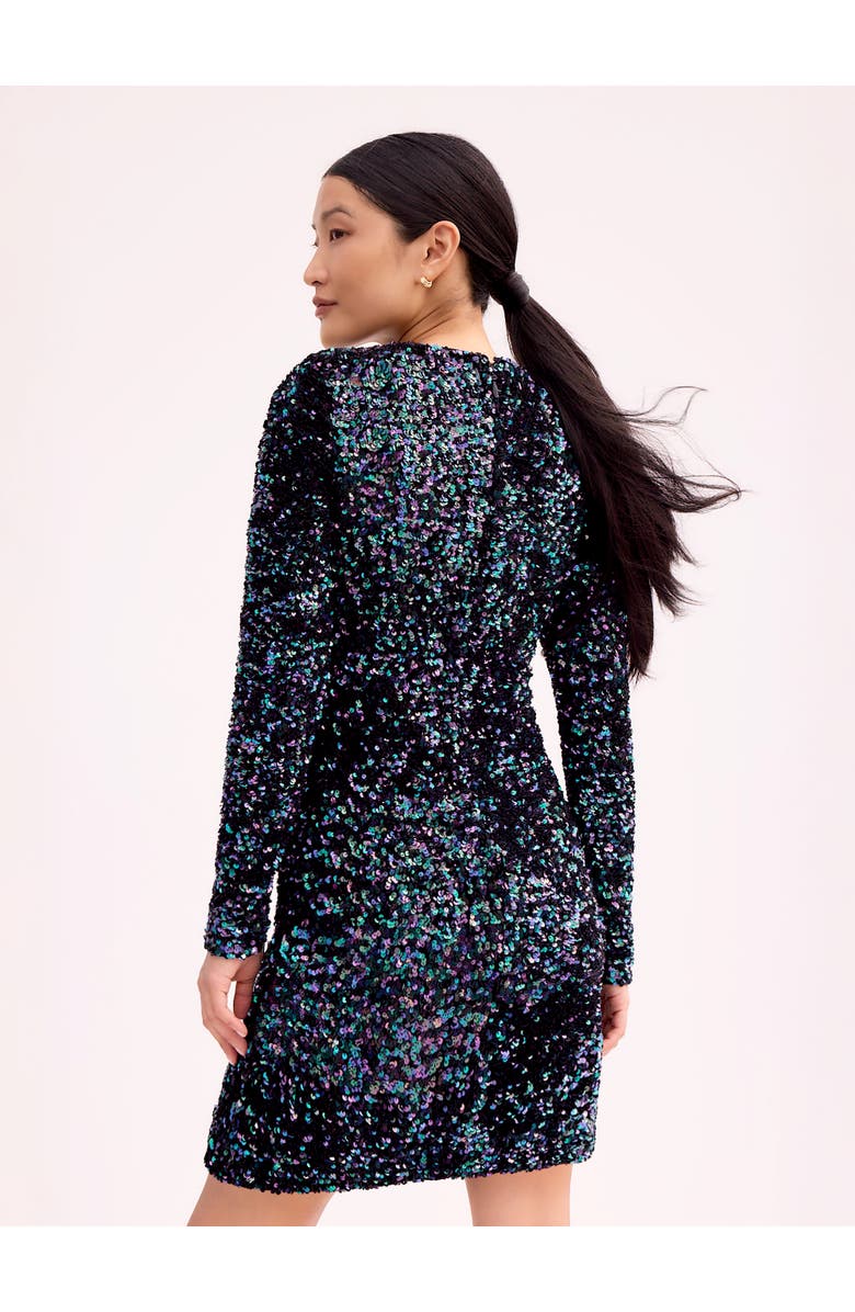 Ro&Zo Evie Cluster Sequin Dress, Alternate, color, Blue