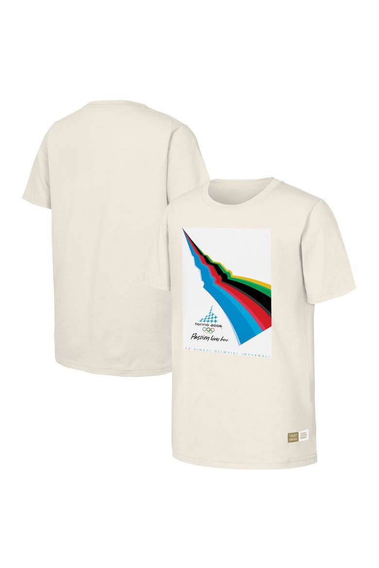 Men's  Natural 2006 Torino Games Olympic Heritage T-Shirt, Alternate, color, Natural