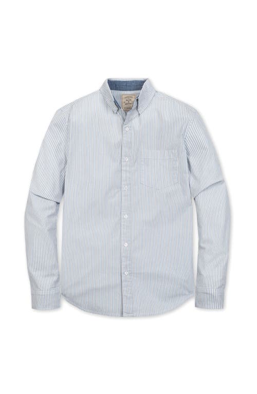Hope & Henry Organic Stretch Poplin Shirt In Blue