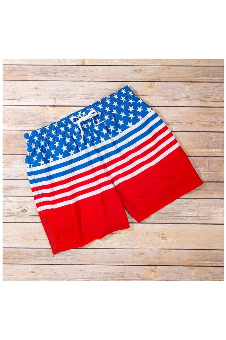 The Backyard BBQs 5.5-Inch Swim Trunks, Alternate, color, MEDIUM BLUE