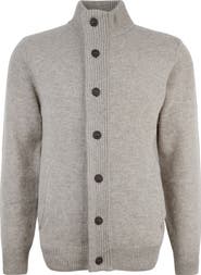Barbour Wool Button & Zip Front Cardigan