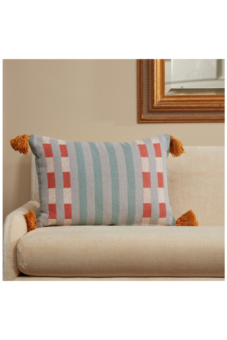 Desert Sky Throw Pillow, Alternate, color, BLUE MULTI