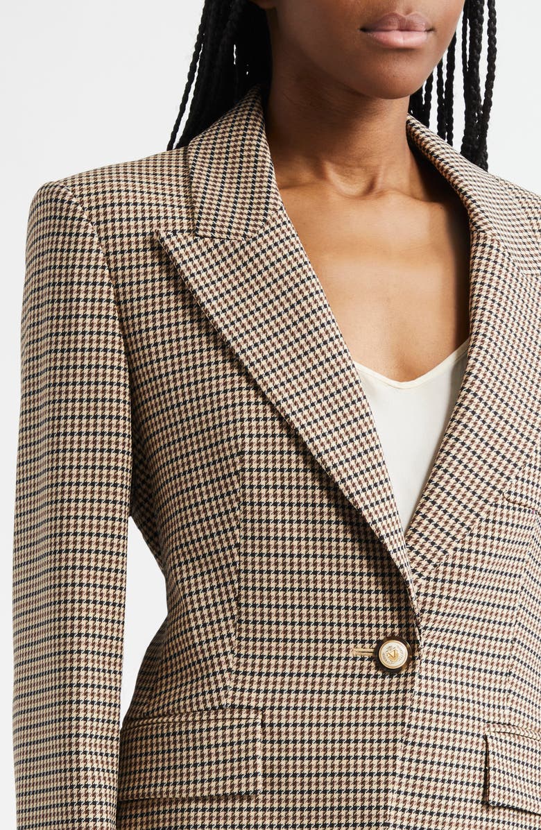 Veronica Beard Livvy Houndstooth Dickey Jacket, Alternate, color,