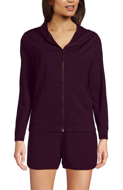 SunShade UPF 50 Hooded Zip Front Rash Guard