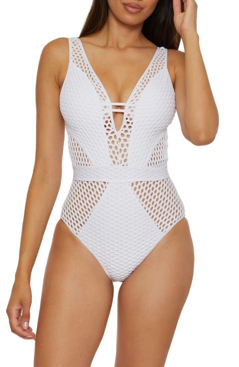 Castaway Plunge One-Piece Swimsuit
