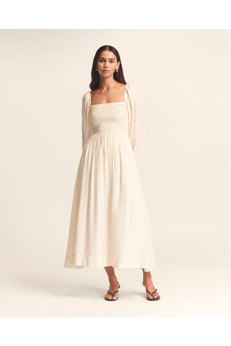 True Midi Dress, Alternate, color, Cream