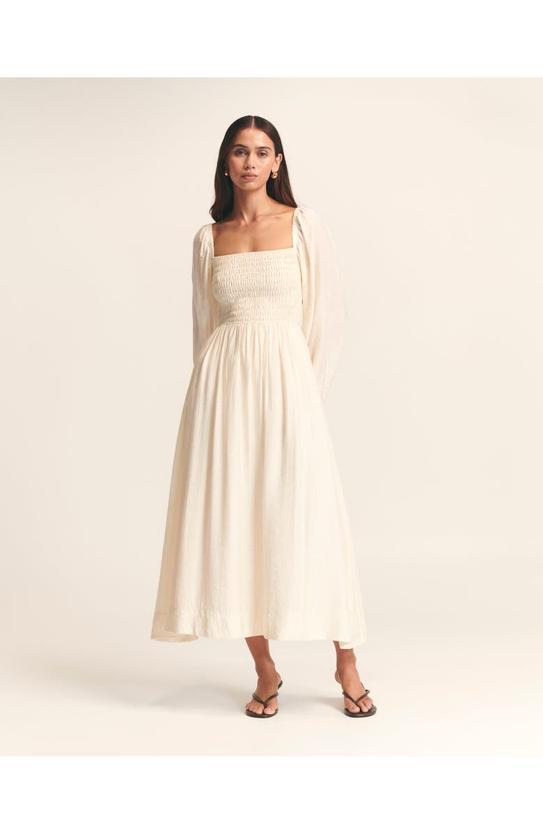 ST MRLO True Midi Dress, Alternate, color, Cream