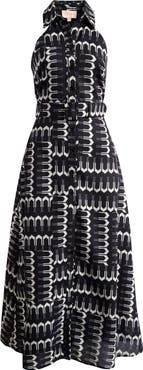 CIEBON Kaisa Sleeveless Belted Shirtdress