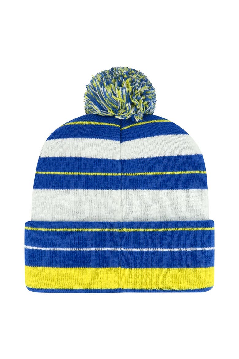 Men's '47 Royal Los Angeles Rams Powerline Cuffed Knit Hat with Pom, Alternate, color, Royal