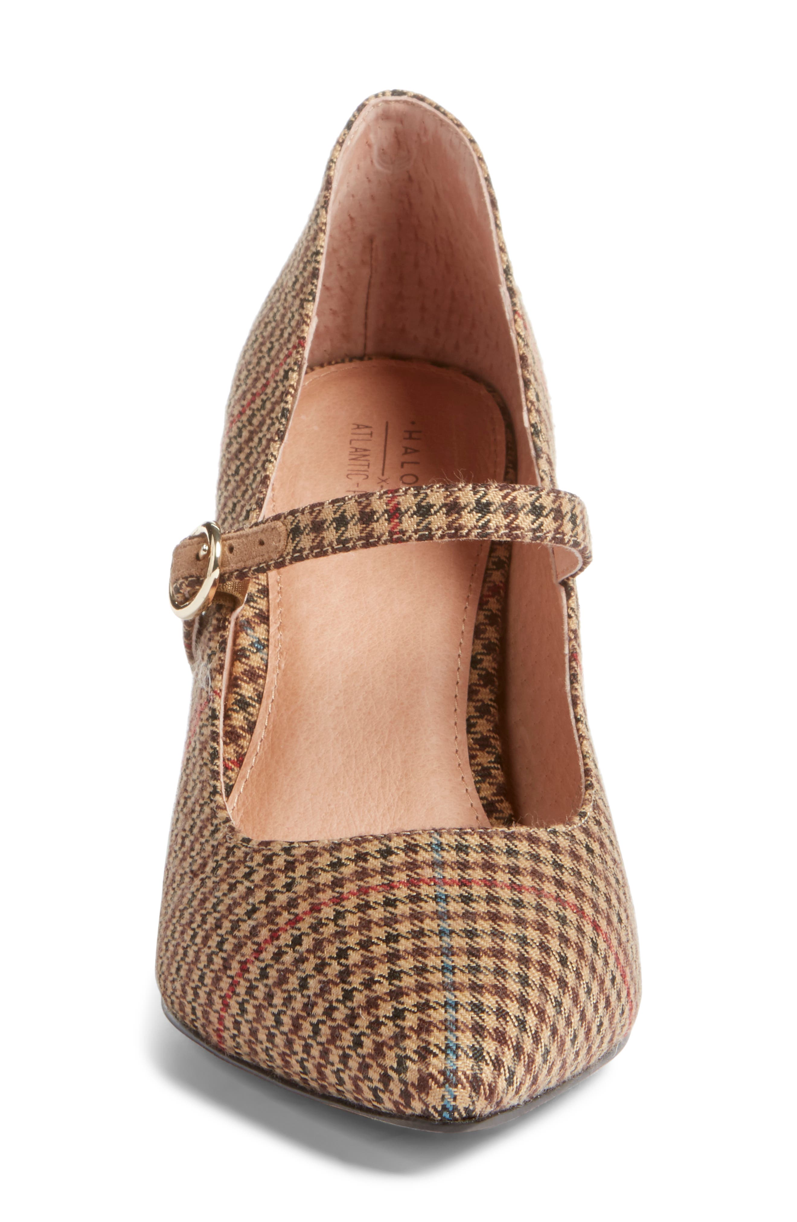 x Atlantic-Pacific Helenah Mary Jane Pump (Nordstrom Exclusive), Alternate, color, BROWN MULTI PLAID FABRIC