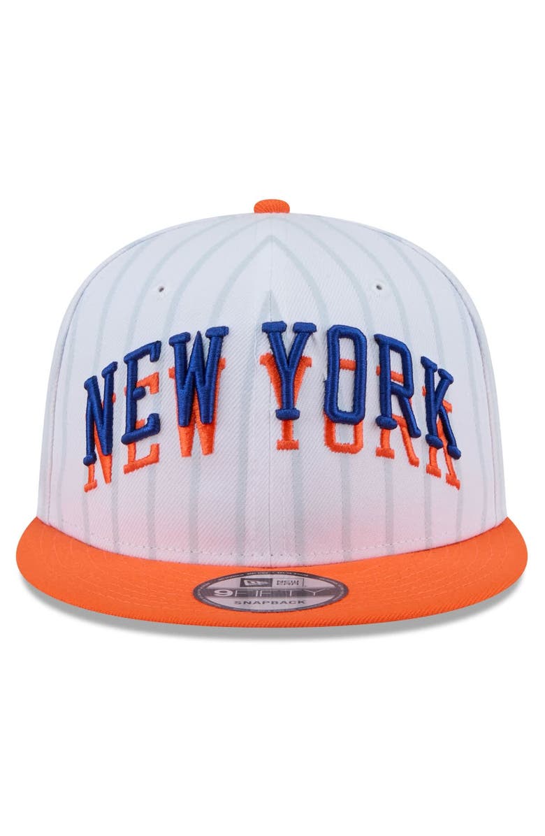 New Era Men's New Era  White New York Knicks 2024/25 City Edition 9FIFTY Snapback Hat, Alternate, color, 