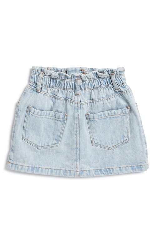 JESSICA SIMPSON JESSICA SIMPSON KIDS' EYELET PUFF SLEEVE TOP & EMBROIDERED DENIM SKIRT SET 