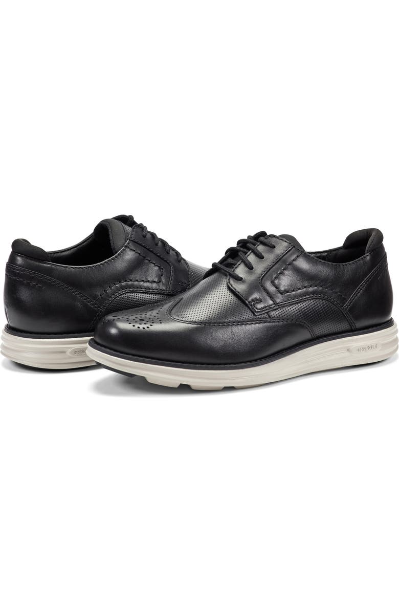 Rockport Coltin Derby, Alternate, color, Black Leather