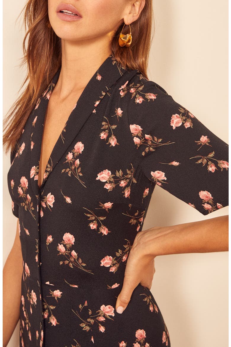 Rocki Floral Print Shirtdress, Alternate, color, ROMY