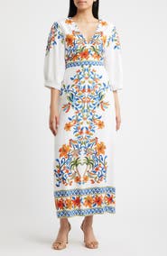 CeCe Printed Maxi Dress