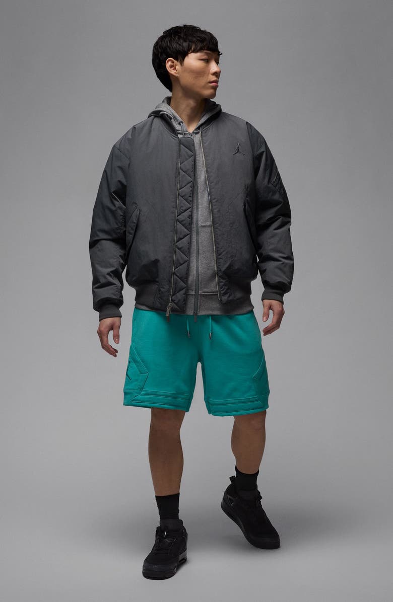 Jordan Flight Fleece Diamond Shorts, Alternate, color, Washed Teal