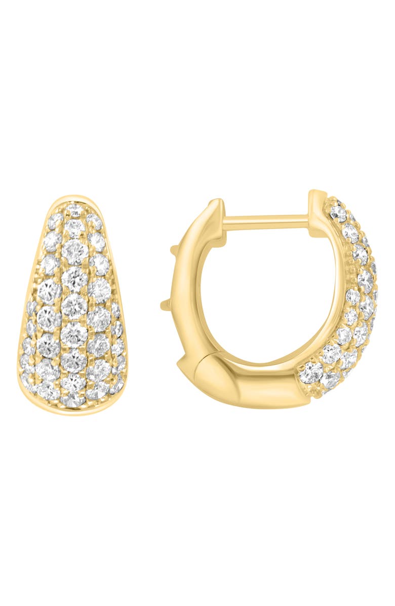 EFFY Lab Grown Diamond Huggie Hoop Earrings, Main, color, Gold