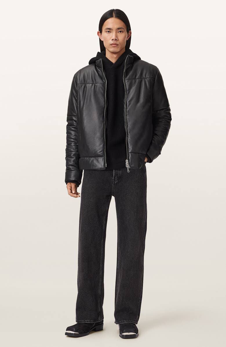 AllSaints Furse Puffer Jacket, Alternate, color, Black