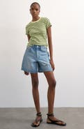 Topshop Editor Mid Rise Denim Shorts