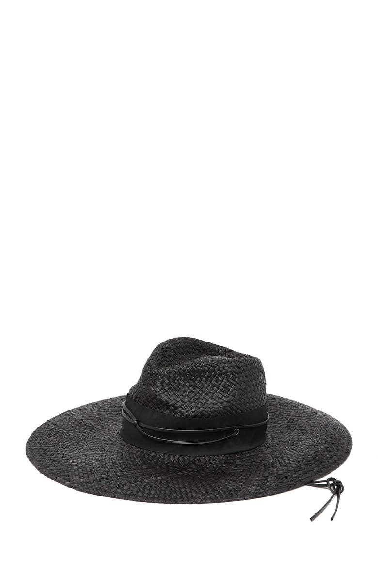 August Hat Grosgrain Ribbon Straw Hat, Main, color, 