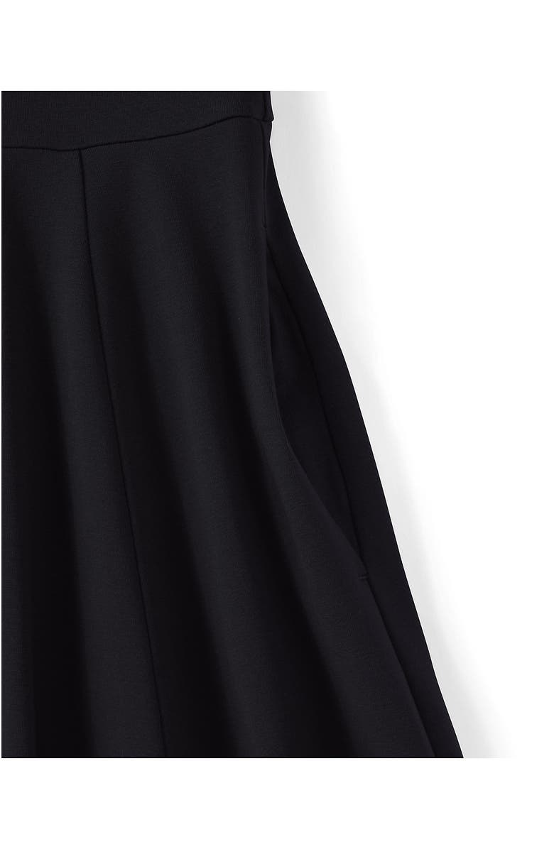 Lands' End Starfish 3/4 Sleeve Dress, Alternate, color, Black