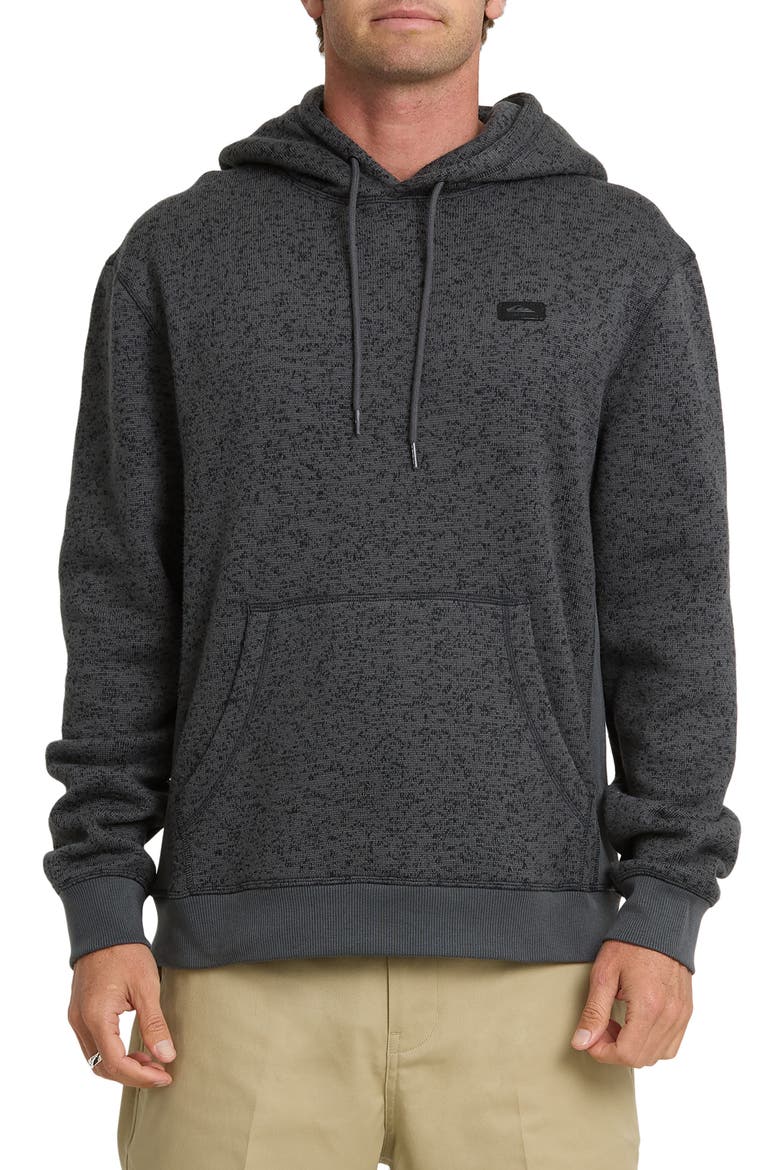 Keller Pullover Hoodie, Main, color, BLACK HEATHER