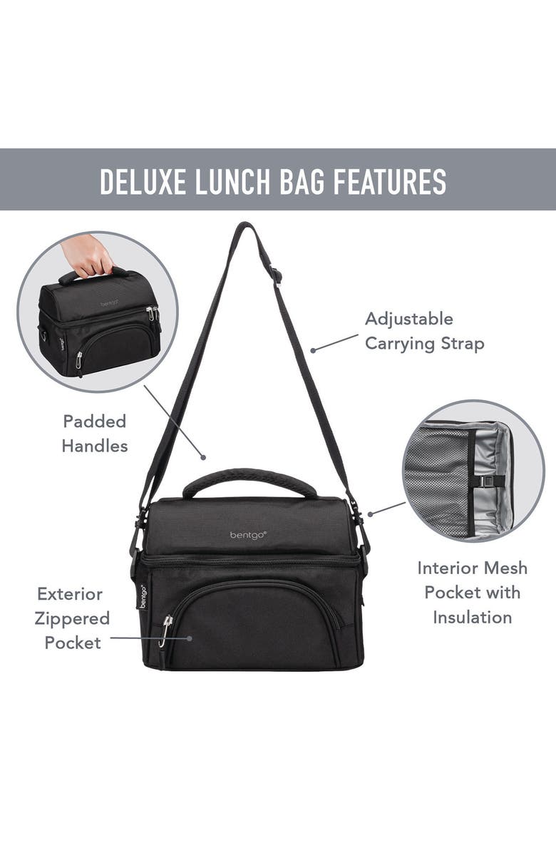 BENTGO Deluxe Lunch 4-Piece Set, Alternate, color, Black