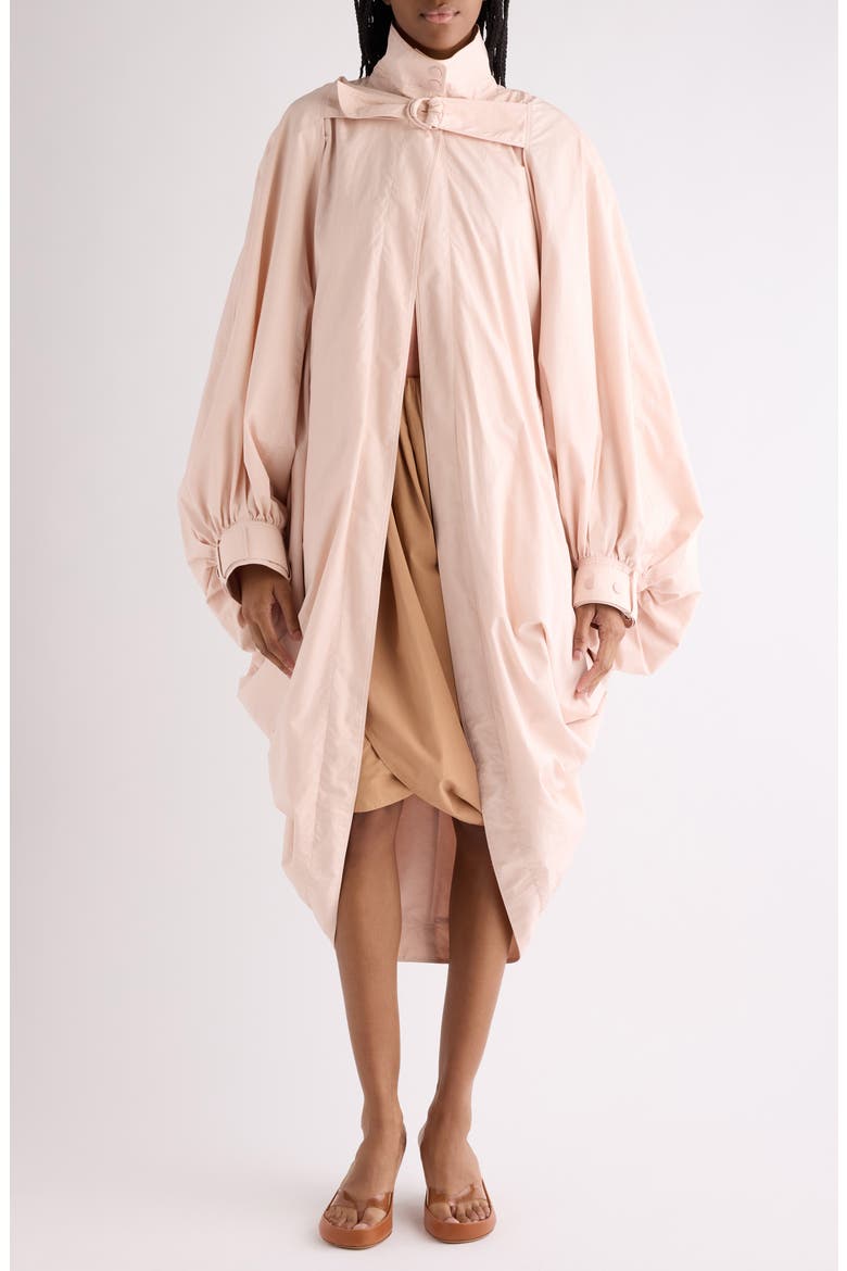 Cotton Poplin Cocoon Coat, Main, color, SOFTY PINK