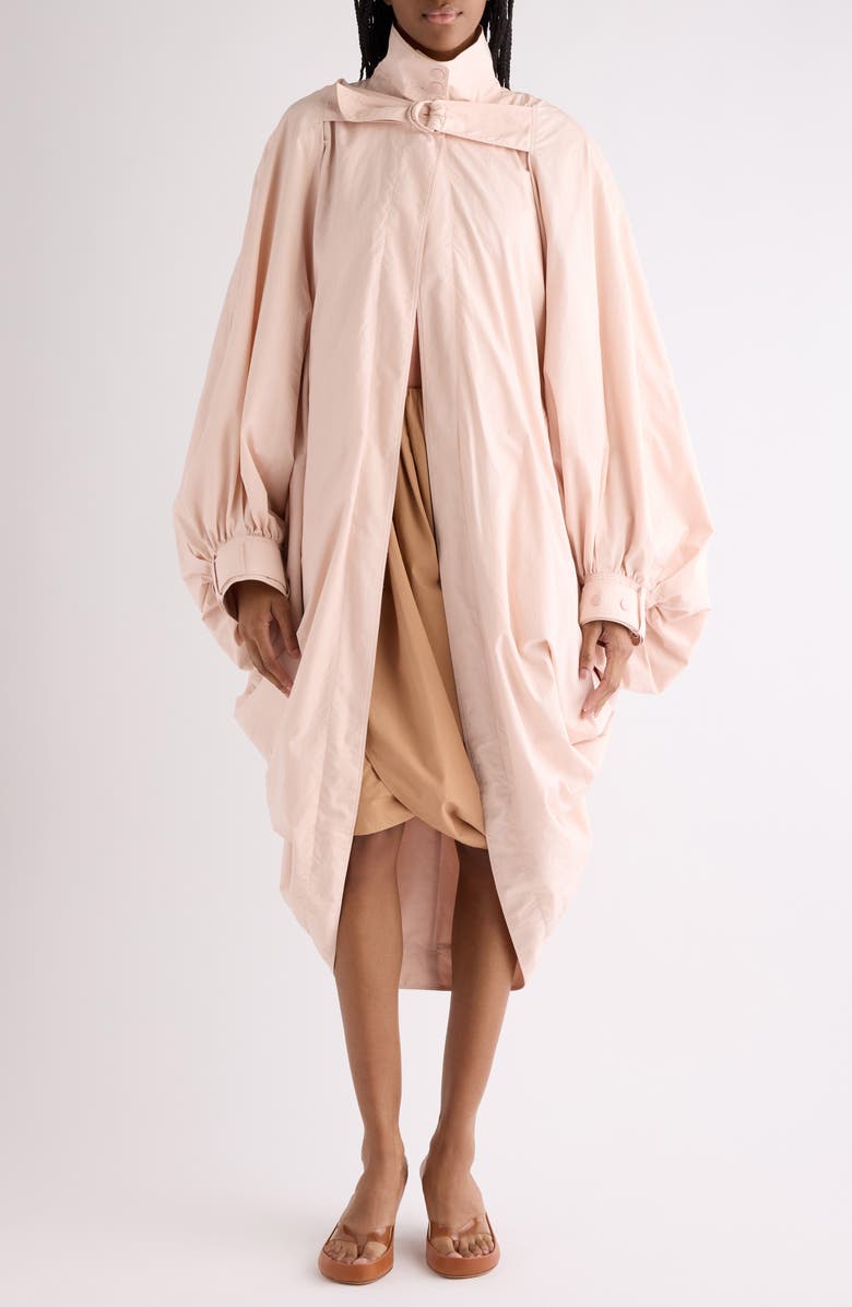 Chloé Cotton Poplin Cocoon Coat, Main, color, Softy Pink
