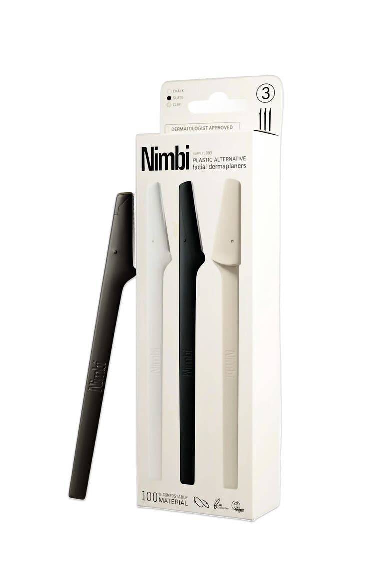 Skin Renewal Facial Dermaplaners - 3ct, Main, color, Slate/Chalk/Clay