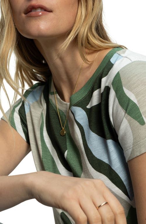 Sanctuary The Perfect Geo Print Cotton Blend Knit Top In Abstract Dreams